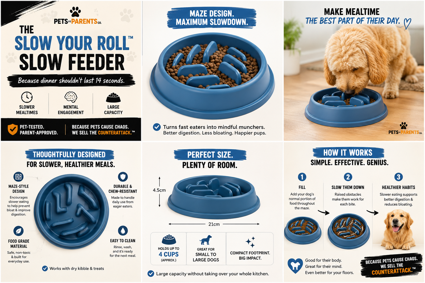 The Slow Your Roll™ Slow Feeder