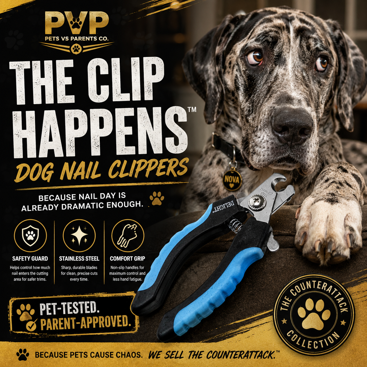 The Clip Happens™ Dog Nail Clippers