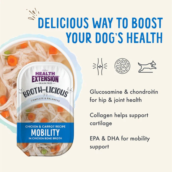 Health Extension Broth-Licious Mobility Chicken & Carrot Bone Broth Topper (3.5oz)