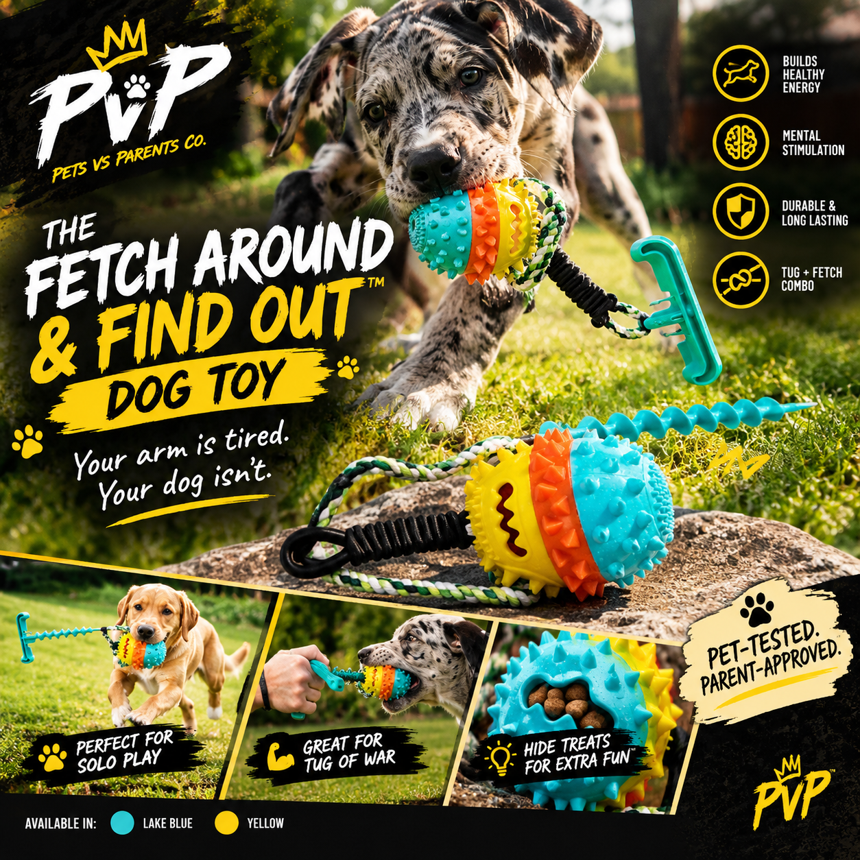 The Fetch Around & Find Out™ Dog Toy