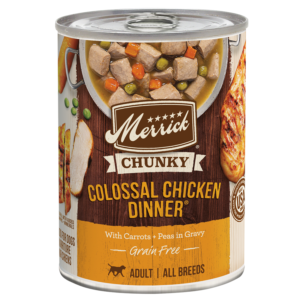 Merrick Chunky Grain Free Colossal Chicken Wet Dog Food (12.7oz)